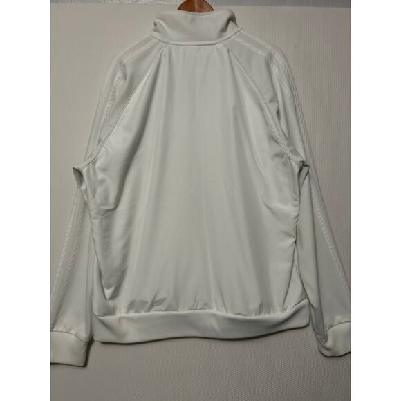 Old Navy White Full Zip Lightweight Track Jacket Long Sleeve Zip Pocket XXL - Picture 8 of 10